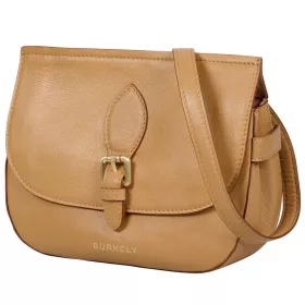   Burkely Soft Skylar hnedá dámska kožená kabelka, taška cez rameno