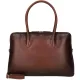  Burkely About Ally Workbag hnedá dámska kožená taška cez rameno s krokotlačou 15"