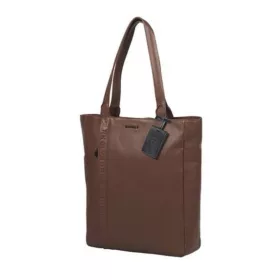    Dámska kožená taška cez rameno Burkely Bold Bobby Cognac, taška na notebook 14"