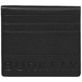    Kožené puzdro na kreditné karty Burkely COOL COLBIE v čiernej farbe, 10 × 8 cm