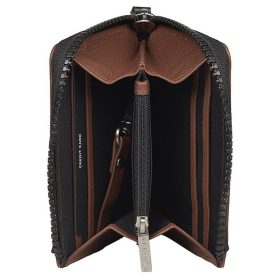    Hnedá kožená peňaženka Burkely Suburb Seth, držiak na karty, RFID ochrana