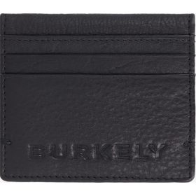    Kožené puzdro na kreditné karty Burkely COOL COLBIE v čiernej farbe, 10 × 8 cm