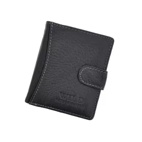    Wild Things Only 5505-1 čierna pánska kožená peňaženka 8,5 x 10,3 x 2,5 cm