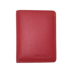    Burkely PATCHI červené kožené puzdro na karty RFID, 10 × 8 cm