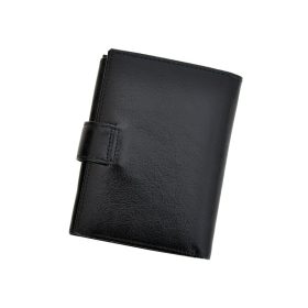    Z.Ricardo 055-A čierna pánska kožená peňaženka 9,5 x 13 x 2,5 cm