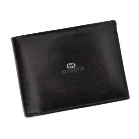    Pánska kožená peňaženka Cefirutti 7680286 čierna 9,5 x 12,5 x 2 cm