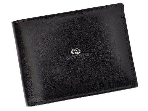 Cefirutti 7680286 fekete férfi marhabőr pénztárca 9.5 x 12.5 x 2 cm