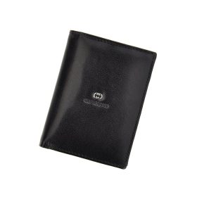    Cefirutti 7680278 čierna pánska kožená peňaženka 9,5 x 12,5 x 2 cm