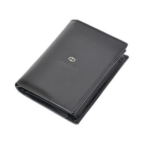    Cefirutti 7680278 čierna pánska kožená peňaženka 9,5 x 12,5 x 2 cm