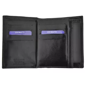    Cefirutti 75699 čierna pánska kožená peňaženka 10 x 13 x 2 cm