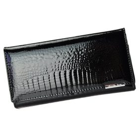    Jennifer Jones 5288-2 čierna lakovaná dámska peňaženka 18,5 x 9 x 3 cm