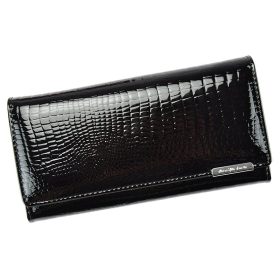   Jennifer Jones 5289-2 čierna lakovaná dámska peňaženka 18,5 x 9 x 3 cm