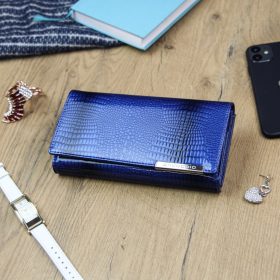    Dámska kožená peňaženka Gregorio GF102 modrá 18,5 x 10 x 3 cm