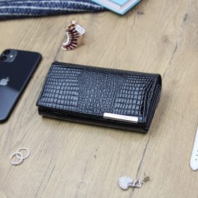    Dámska kožená peňaženka Gregorio GF107 čierna 16,5 x 9 x 3 cm