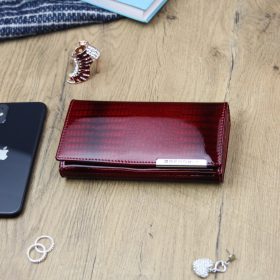    Gregorio GF107 bordová dámska kožená peňaženka 16,5 x 9 x 3 cm