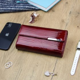    Gregorio GF109 bordová dámska kožená peňaženka 18,5 x 10 x 3 cm