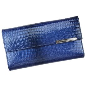    Dámska kožená peňaženka Gregorio GF109 modrá 18,5 x 10 x 3 cm