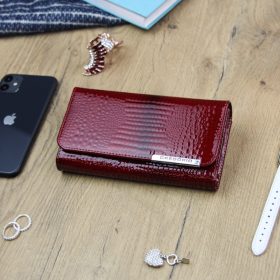    Gregorio GF110 bordová dámska kožená peňaženka 17 x 9,5 x 3 cm