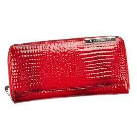    Gregorio GF111 červená dámska kožená peňaženka 19 x 9,5 x 3,5 cm