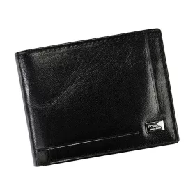    Rovicky CPR-023-BAR RFID čierna pánska peňaženka z hovädzej kože 11 x 8,5 x 2 cm