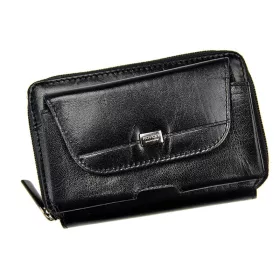    Rovicky CPR-043-BAR čierna pánska kožená peňaženka 15 x 9,5 x 5 cm