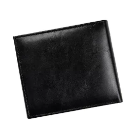    Ronaldo RM-01-CFL čierna pánska kožená peňaženka 12 x 10 x 2,5 cm