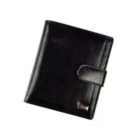    Rovicky PC-106L-BAR čierna pánska kožená peňaženka 10 x 12,5 x 2,5 cm