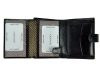  Pánska kožená peňaženka Rovicky PC-101L-BAR s RFID čipom, čierna, 10 x 13 x 2,5 cm