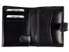  Pánska kožená peňaženka Rovicky PC-101L-BAR s RFID čipom, čierna, 10 x 13 x 2,5 cm