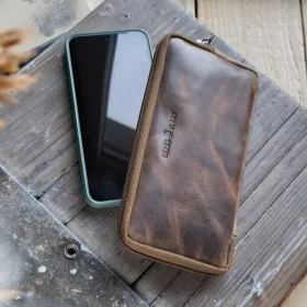  Kožená taška na opasok Greenburry