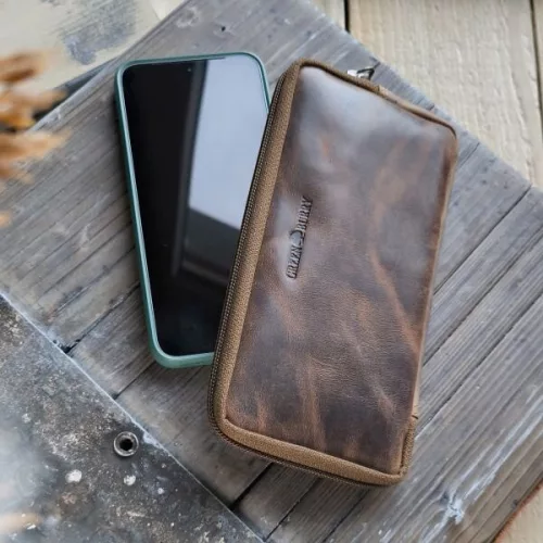  Kožená taška na opasok Greenburry