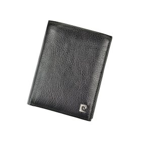    Pierre Cardin SAHARA TILAK03 326 čierna pánska peňaženka z hovädzej kože 9,8 x 12,7 x 2,8 cm