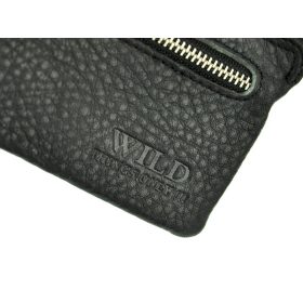    Puzdro na dokumenty Wild Things Only 5520 z čiernej hovädzej kože 12,5 x 8 x 1 cm