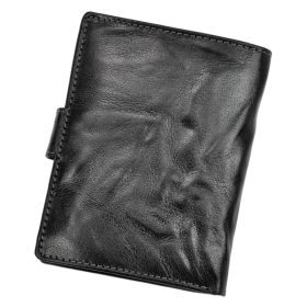    Always Wild N4L-BC RFID čierna pánska peňaženka z hovädzej kože 10,3 x 12,7 x 2,5 cm