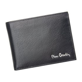    Pierre Cardin TILAK06 8806 RFID čierna pánska kožená peňaženka 12,5 x 9,3 cm