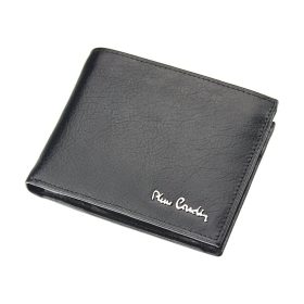    Pierre Cardin TILAK06 8806 RFID čierna pánska kožená peňaženka 12,5 x 9,3 cm