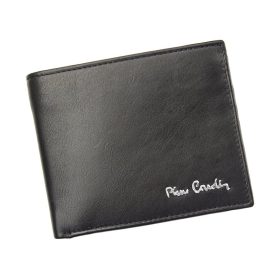    Pierre Cardin TILAK06 8824 RFID čierna pánska kožená peňaženka 11 x 9 cm