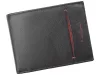  Pierre Cardin TILAK07 325 čierno-červená pánska kožená peňaženka 12 x 9,5 cm