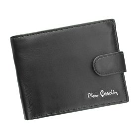    Pierre Cardin TILAK09 324A čierna pánska peňaženka z hovädzej kože 12 x 9,5 x 2,5 cm