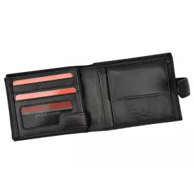    Pierre Cardin TILAK09 324A čierna pánska peňaženka z hovädzej kože 12 x 9,5 x 2,5 cm
