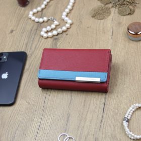    Gregorio FRZ-101 červená dámska kožená peňaženka 15,5 x 9,5 x 3,5 cm