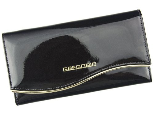 Gregorio ZLF-100 barna női marhabőr pénztárca 18.5 x 9.5 x 3.5 cm