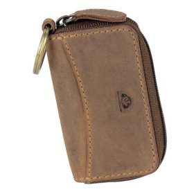  Hnedý kožený prívesok na kľúče Greenburry