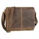  Kožená horizontálna taška cez rameno Greenburry, bočná taška 14"