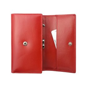    Rovicky CPR-047-CRY-BAR červená dámska kožená peňaženka 18,5 x 11 x 3,5 cm