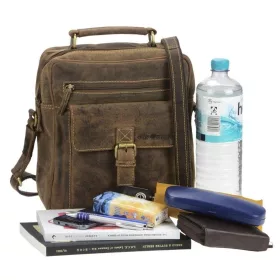  Dámska kožená malá kabelka cez rameno Greenburry