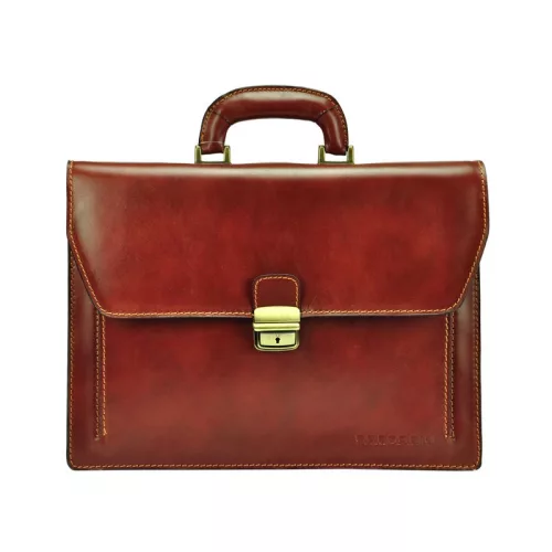 Gregorio 819-1 koňak unisex kožená aktovka 38 x 28 x 9 cm