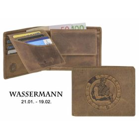  Kožená peňaženka Greenburry Aquarius horoskop