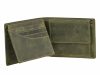  Lovecká kožená peňaženka so vzorom diviaka Greenburry, olivová