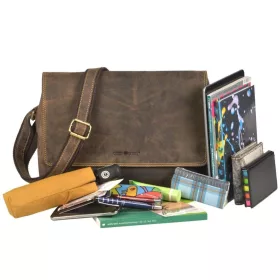  Dámska kožená malá kabelka cez rameno Greenburry